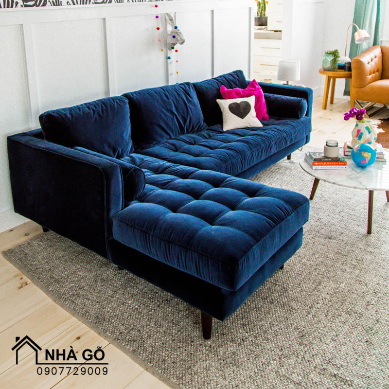 Sofa góc chữ L đẹp Blue Whale NGL - 053